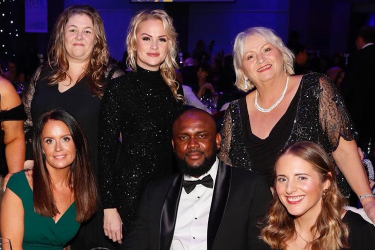 Members of Komplex Group and community attendees at the Great British Care Awards.